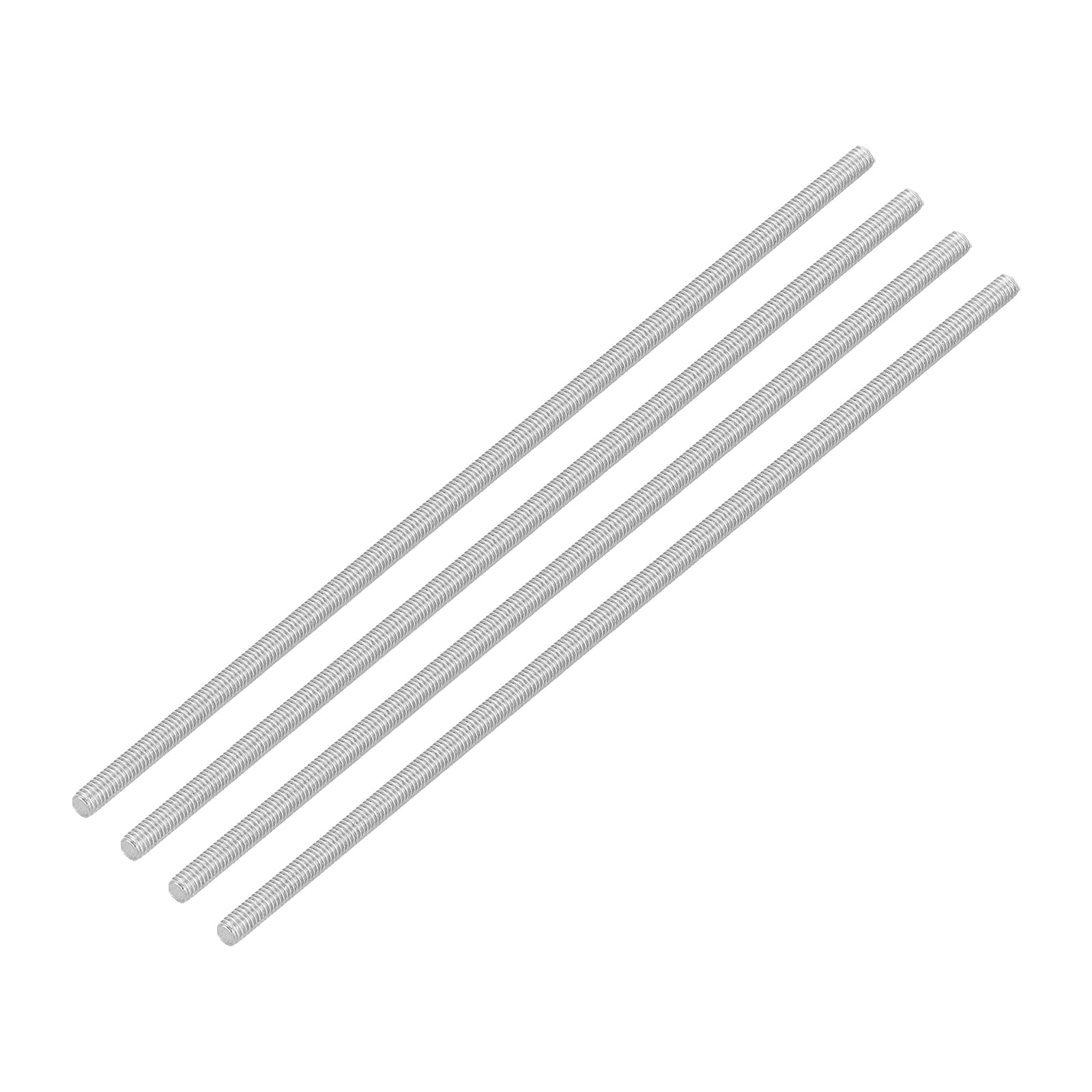 QUARKZMAN 4pz Asta Filettata Intera, M3 x 120mm Acciaio Inossidabile 304 Borchie Barra Filettatura Destra M3-0.5 Filo di Pece per Assemblaggio Mobili Macchinari
