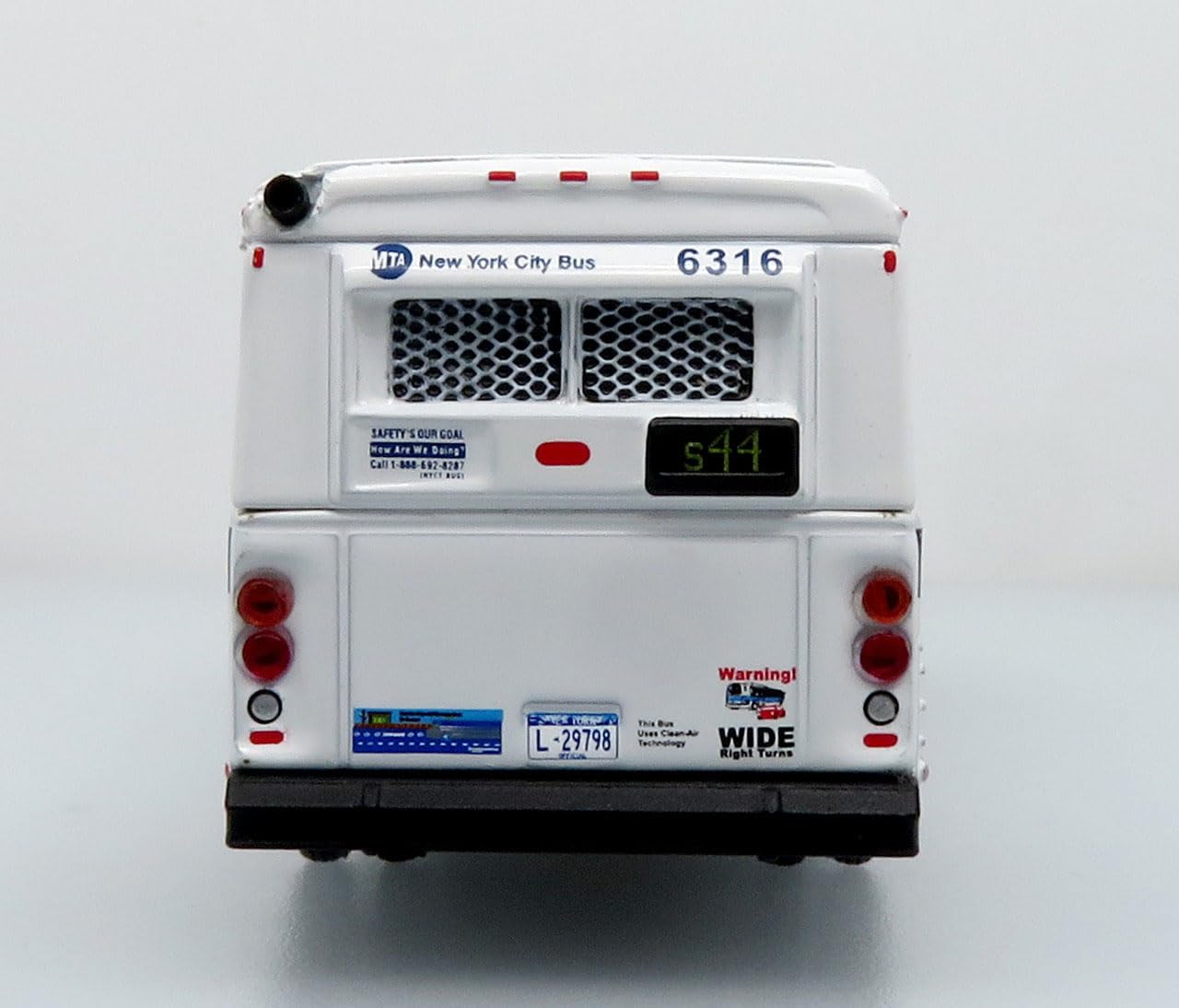 Orion V MTA NYC Transit Bus-1/87 Scale-HO Scale Dimensions 5
