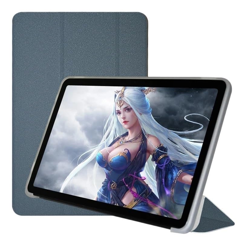 Custodia Per Tablet Teclast T50 Pro 11" - Morbida Silicone Con Supporto Girevole E Tracolla, Blu