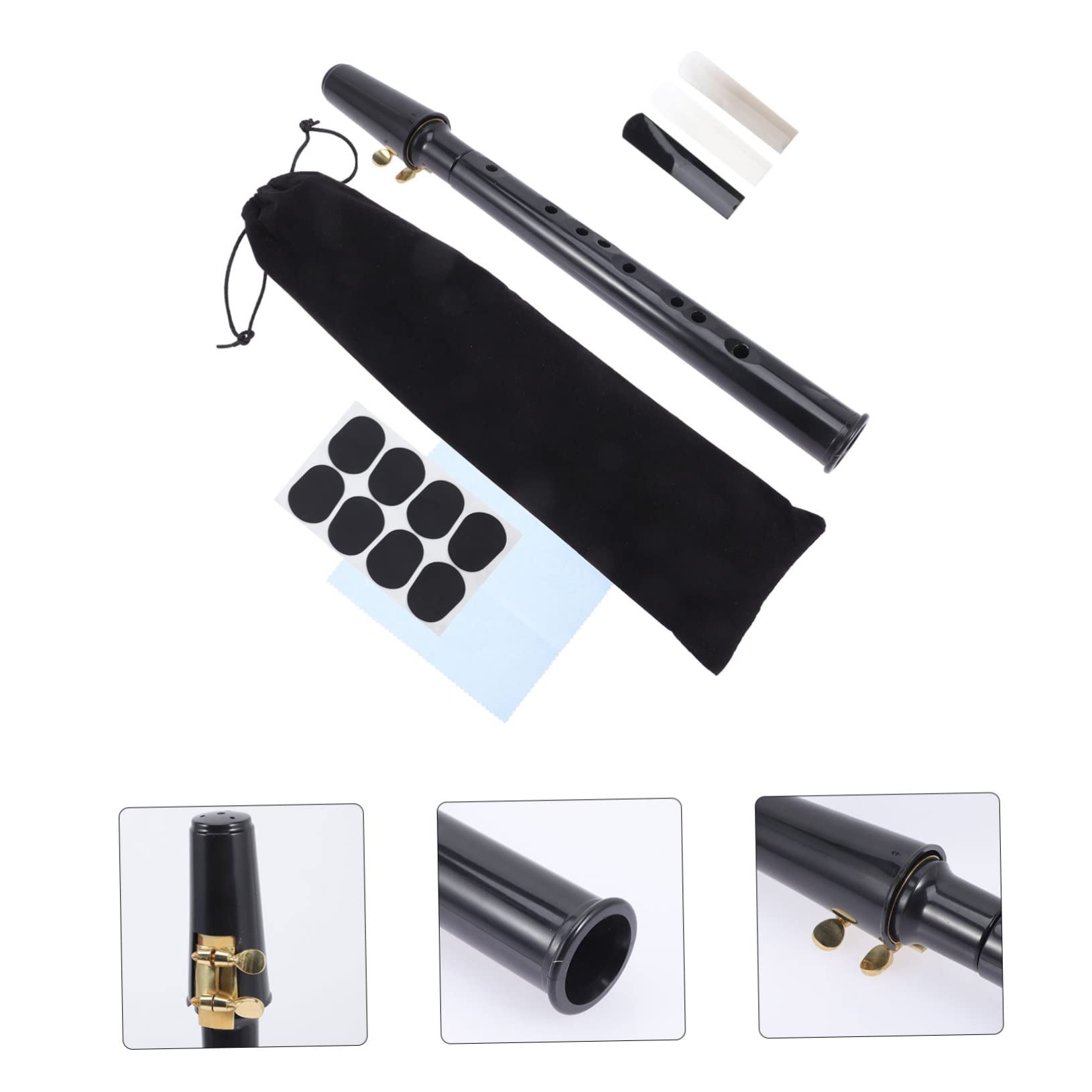 CORHAD 1juego Mini Saxofón De Bolsillo c Funda y Accesorios Instrumento Portátil Para Principiantes Clases De y Ocasiones Especiales