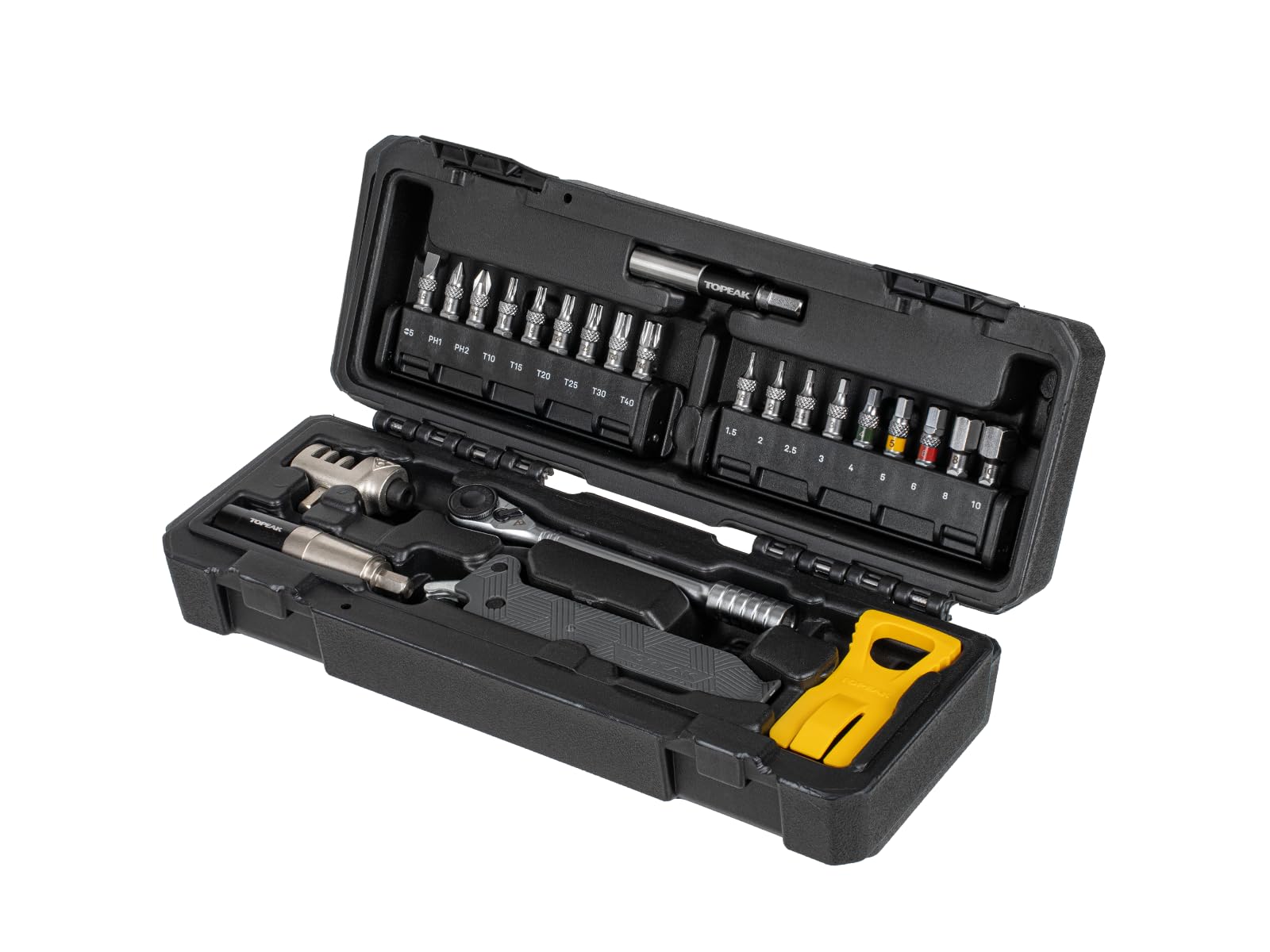 Essential Toolshop Kit – 24‑Piece Home Bike Repair Set with Ratchet Rocket HD, Nano TorqB…