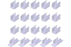 Outus 20 Pieces White Pen Holder Clip