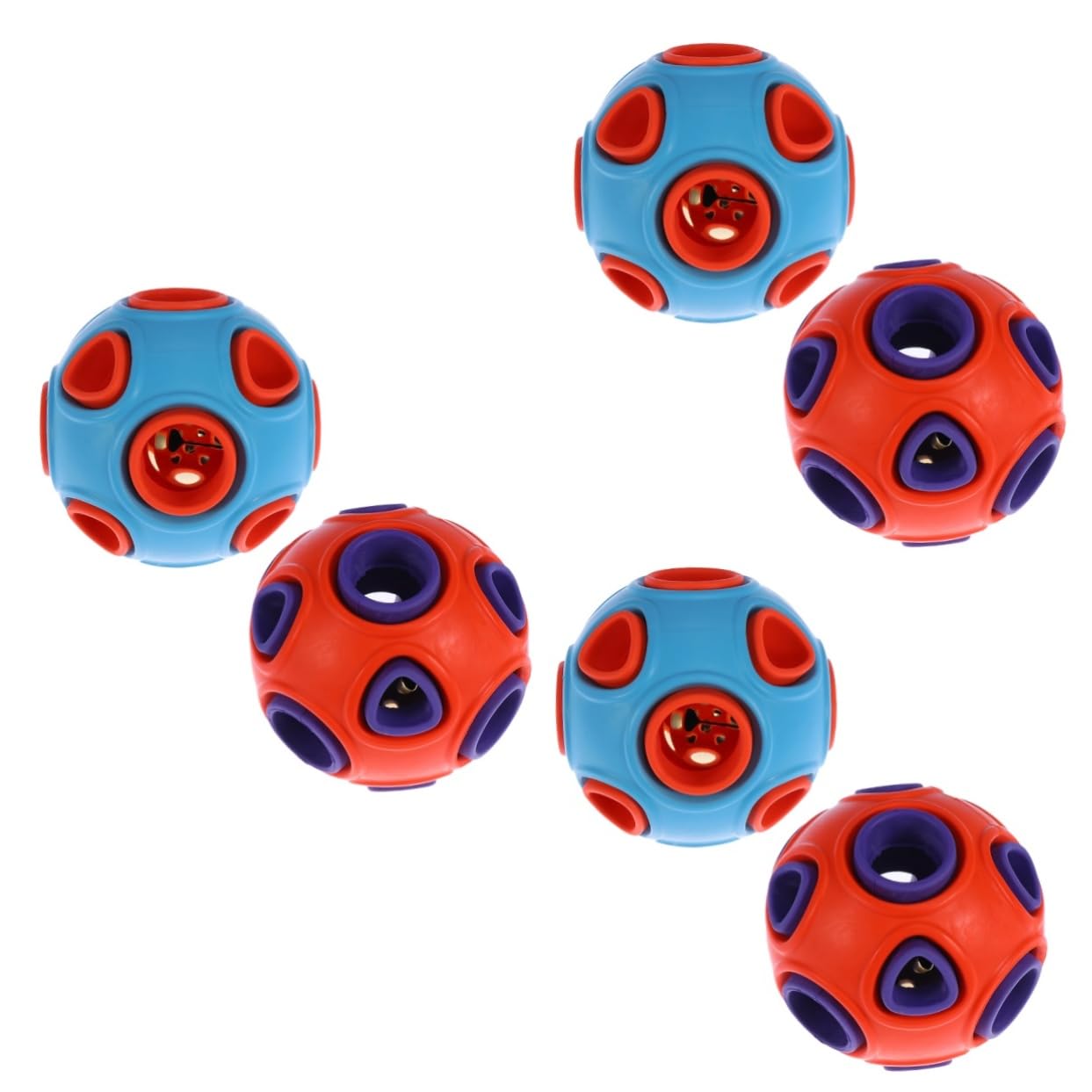 FRCOLOR 6 Piezas Juguetes para Cachorros de Razas pequeñas Juguetes para Perros pequeños Juguetes de mordedura para Cachorros Juguetes masticables para Perros Juguetes para morder Perros molares