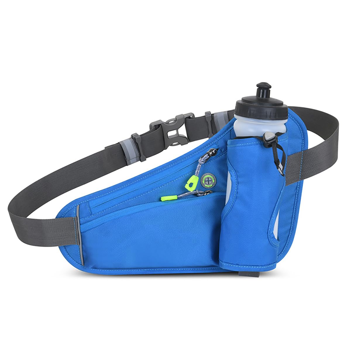 Running Waist Pack Can Hold Water Bottles,Outdoor Sport Hiking Waist Pack Bag for Men Women Travel Cycling Dog Walking(Bottle Not Included) (Blue)