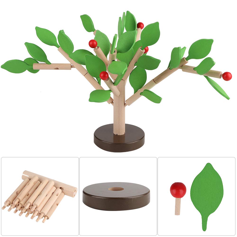 Amazon | 木製ビルディングブロックツリーセット DIY パズル 3D 木製