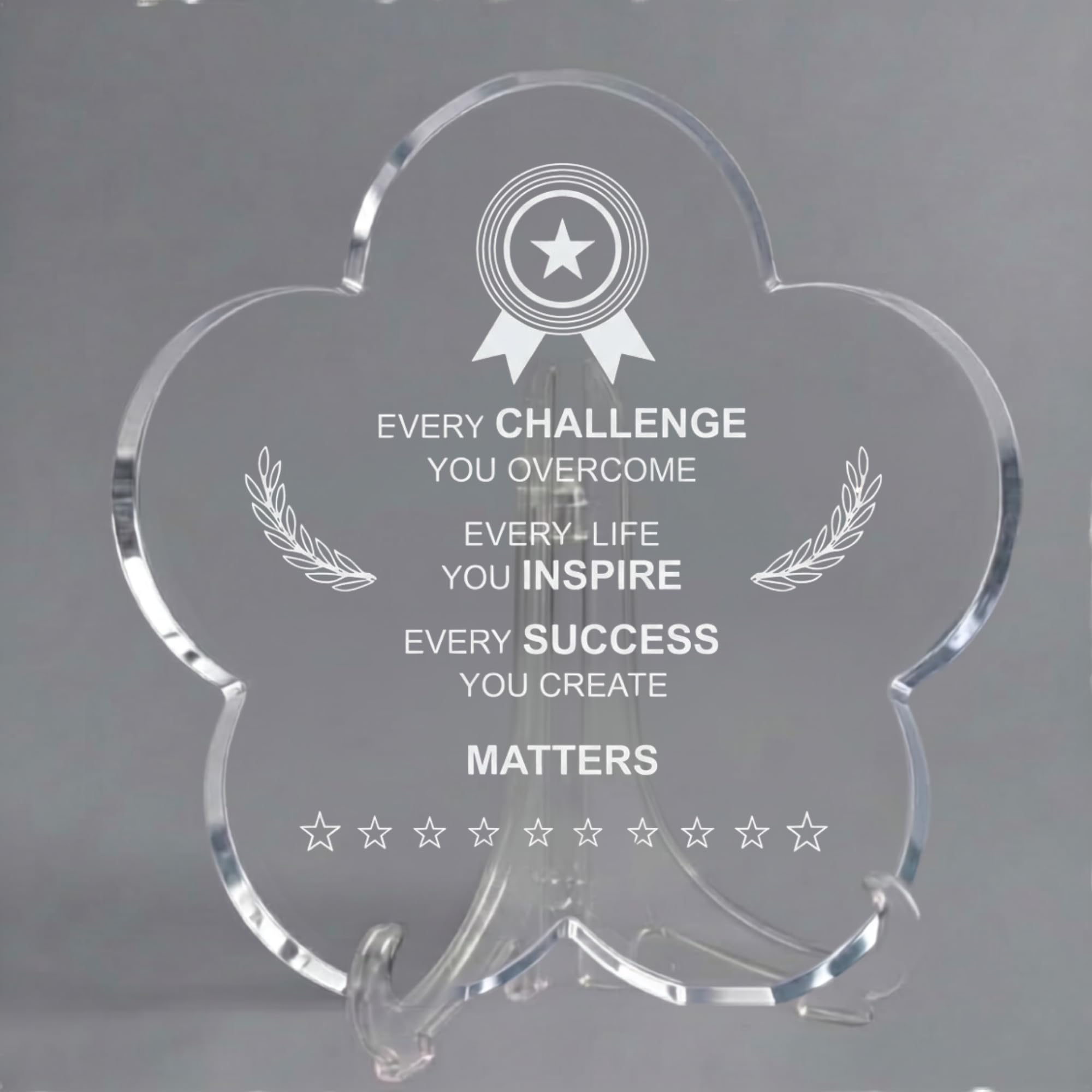 DIGI ARTS Personalized Acrylic Appreciation Plaque | Custom Laser Engraved 12MM Crystal Clear Award with Stand | Employee Recognition, Thank You, Teacher, Mentor, Boss, Doctor, Nurse, Corporate, Retirement & Farewell Gift (YOU MAY PROUD)-image-15