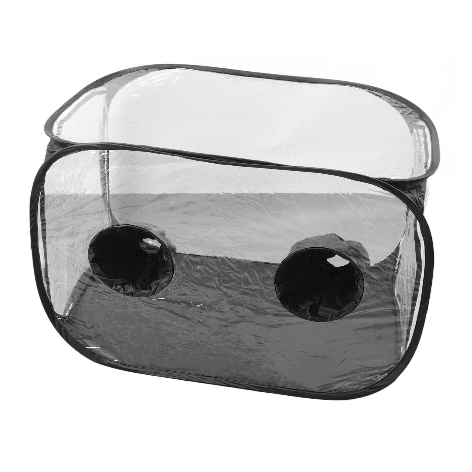 Cocoarm Boîte à Air Fixe pour Culture de Champignons, Kit de Tente de Culture de Champignons Pliable Portable en PVC avec 2 Bouches d'aération et Fermeture éclair, Récipient à Pop-up pour la à