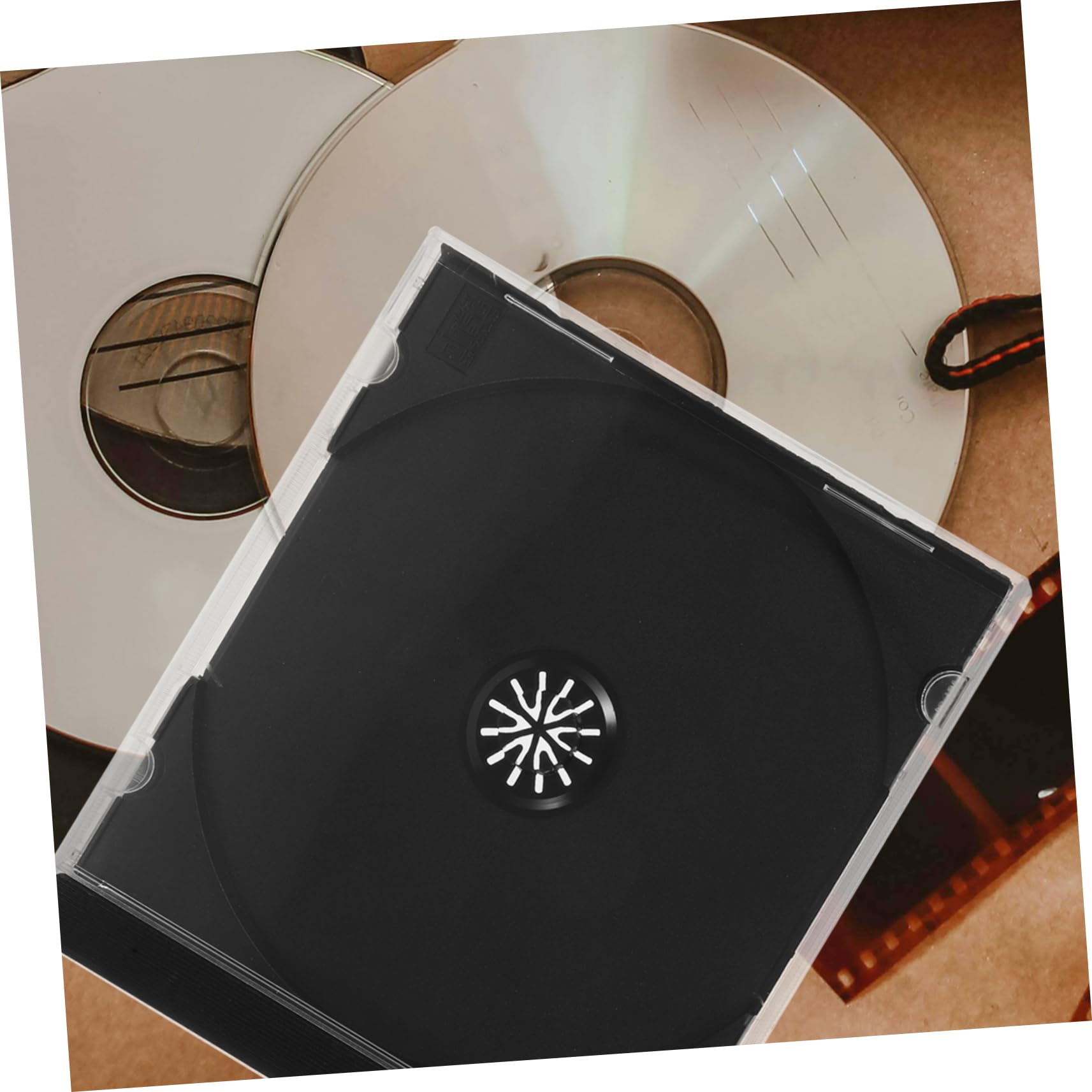PRETYZOOM 15 Pezzi Custodia CD Porta CD Custodia Del Dvd Custodie Per Dvd Porta Disco Storage Scatole Del Disco Riutilizzabile Organizzatore Del Supporto Di