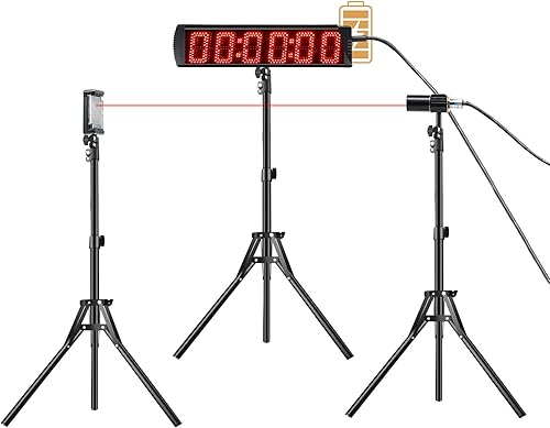 Temporizador láser con cable interior para entrenamiento, cronómetro LED, cronómetro de carreras, temporizador de carreras, pista de patinaje y