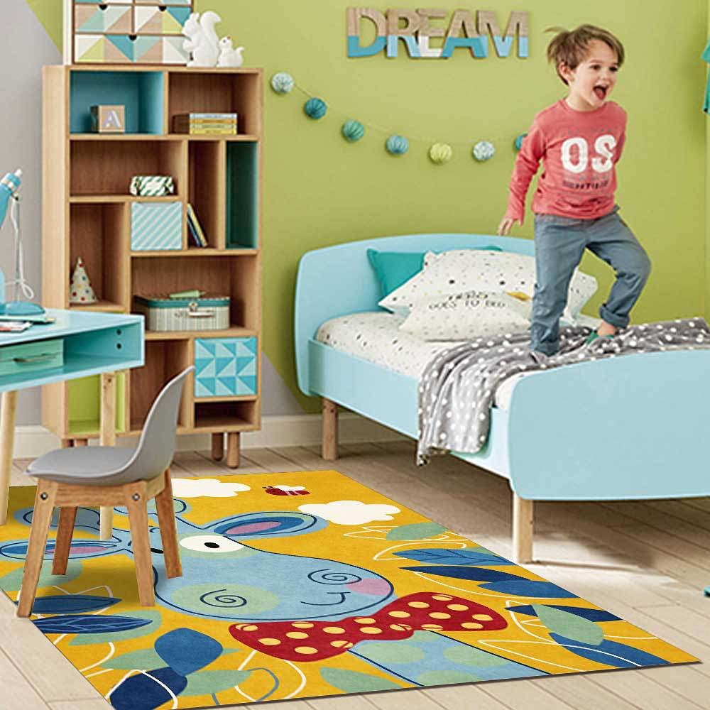 Tapis de Chambre d'enfant Marelle Dessin animé Mignon Shiba Inu, Chambre, Salle de Jeux, Jeux familiaux.-60x180cm