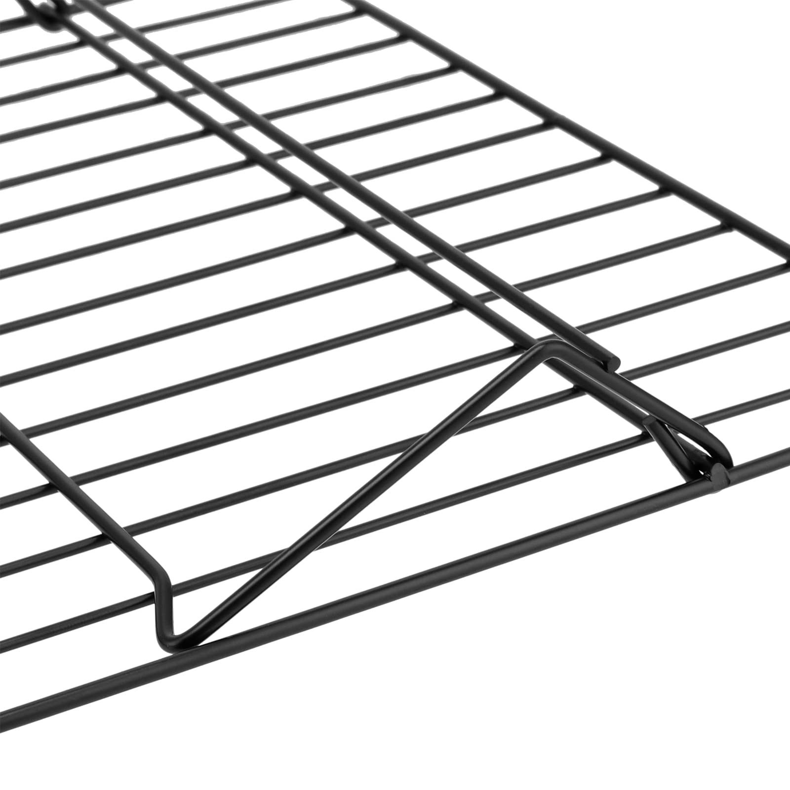HAKZEON Rejilla de Enfriamiento 3 Niveles - Juego de 2 Estantes Apilables Plegables 40x25cm para Hornear Pasteles Pizza Galletas