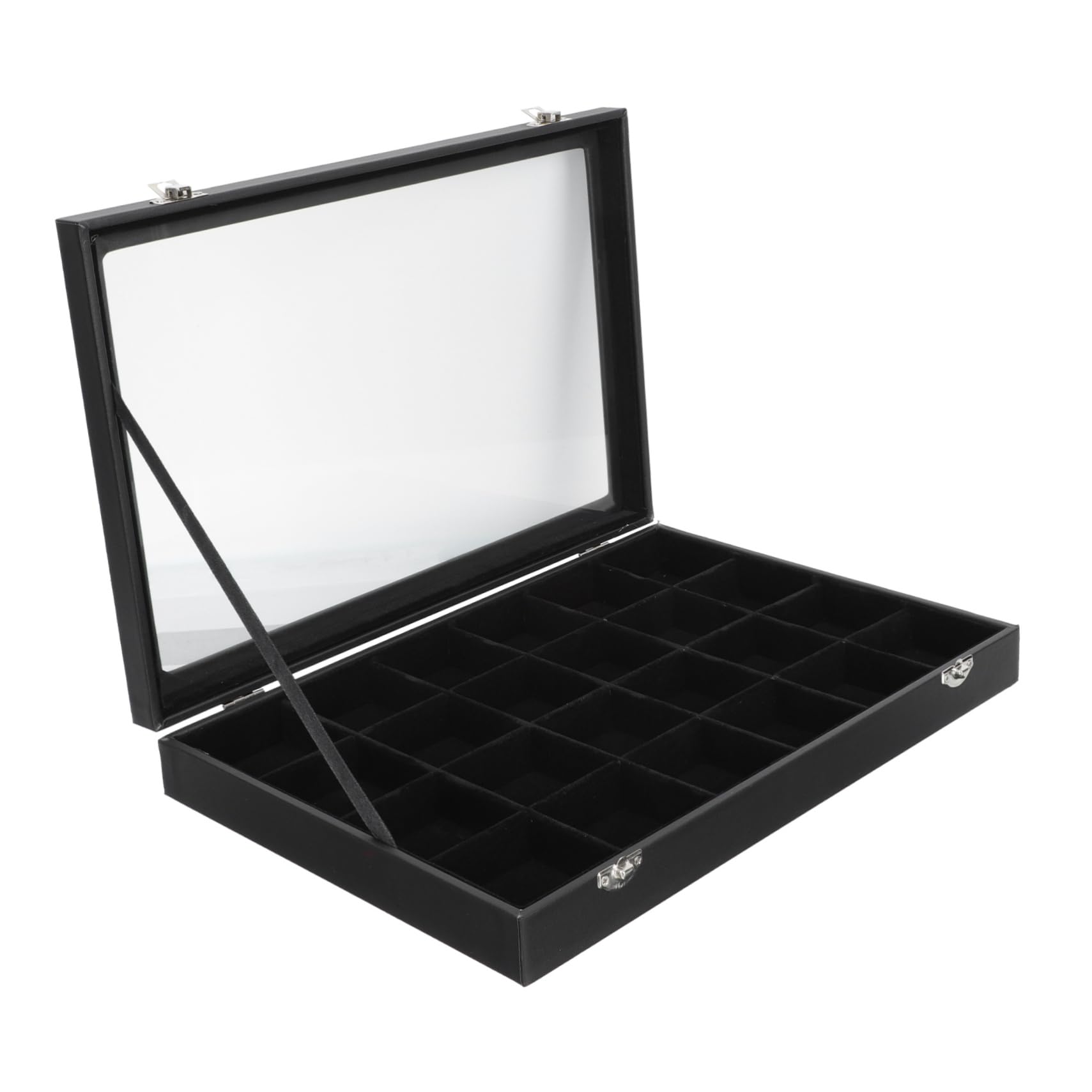 1pezzi Contenitore Per Gioielli Scatola Portaorecchini Multi-scomparto Organizer Per Collane Polsini e Piccoli Accessori Da Toeletta