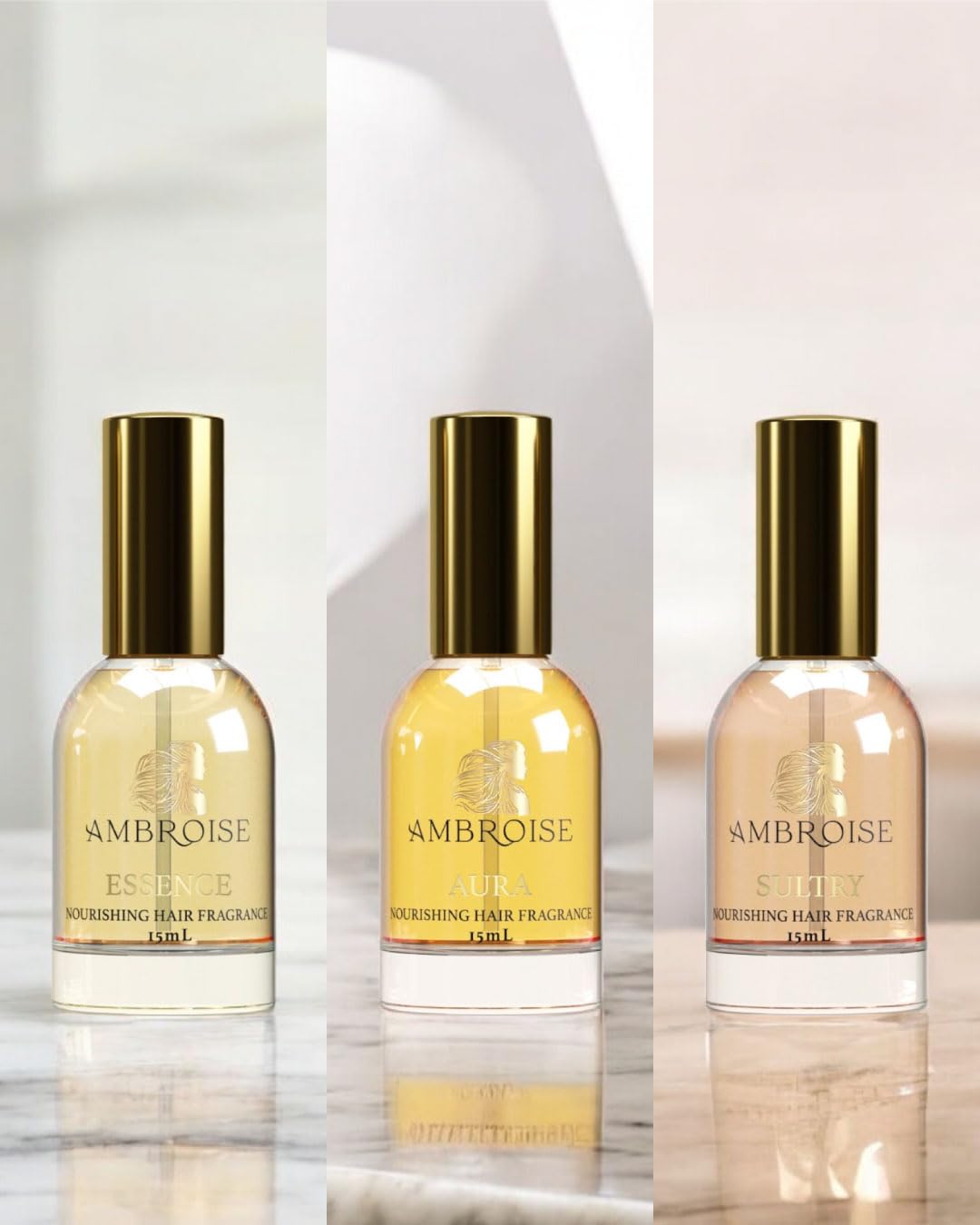Ambroise Nourishing Hair Fragrance (15mL, Essence - Notes of Whipped Cream, Vanilla Orchid, and Cloud Musk) Hair Perfume