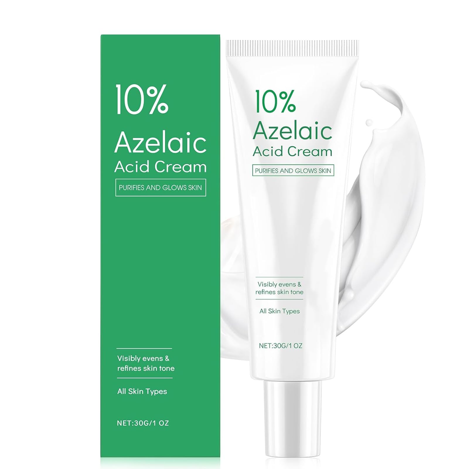 Azelaic Acid Face Cream per Controllo della Secchezza e Idrizazione, Adatto a Tutti i Tipi di Pelle, Gently Freshening 3