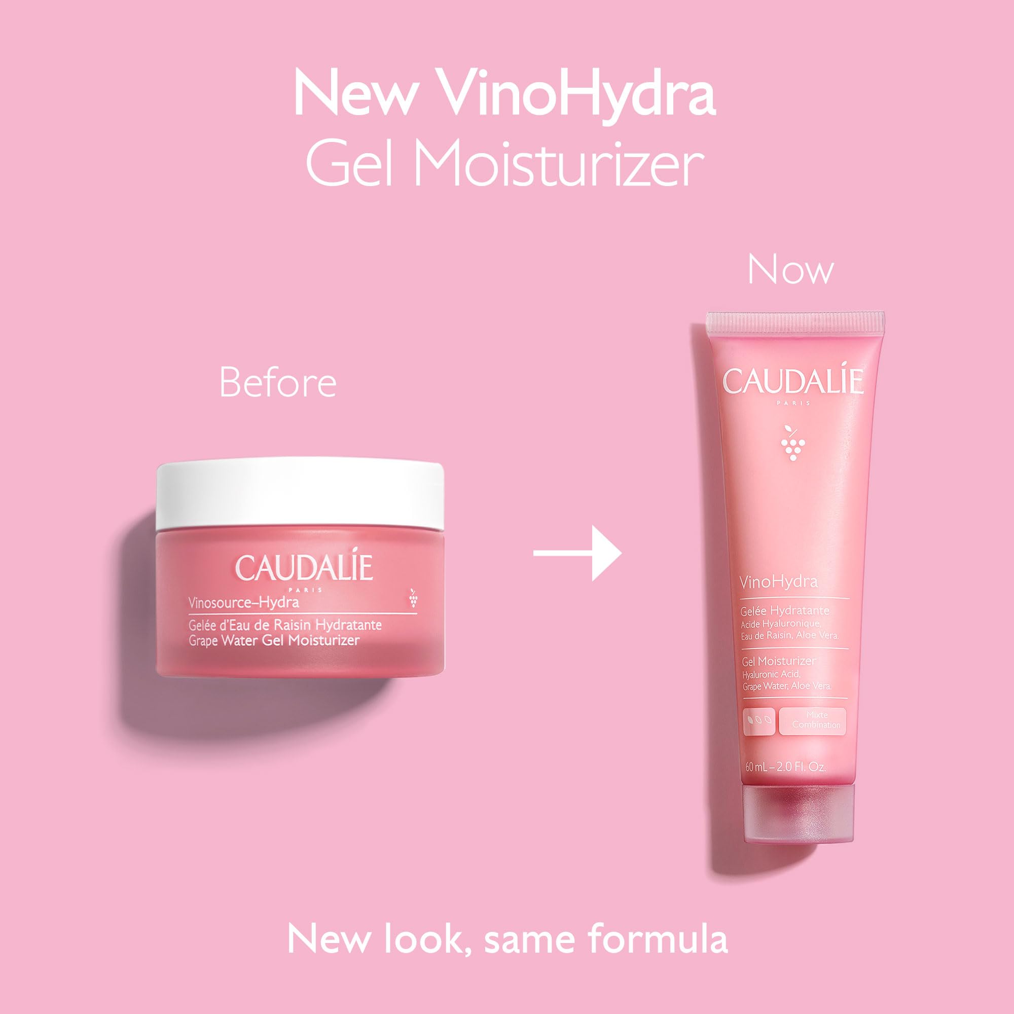 Caudalie VinoHydra Gel Moisturizer with Hyaluronic Acid & Aloe Vera - 60 mL