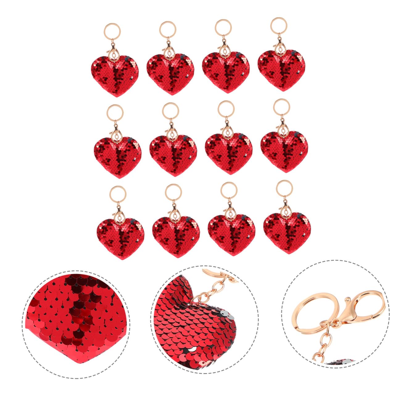 24 Pezzi Portachiavi con Paillettes Accessorio per e Auto Compleanno e per Amiche