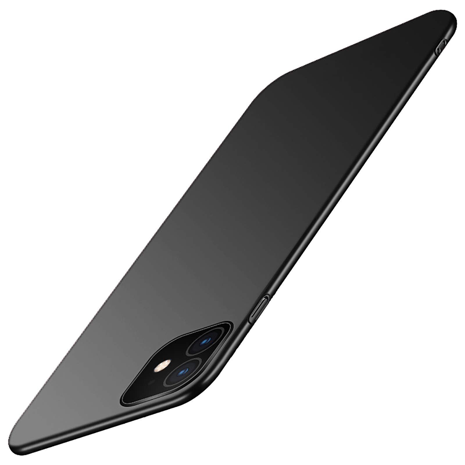 Custodia in Pelle PU per iPhone 11 Pro Max, Retro Ultra Sottile Antiurto Antigraffio Antiscivolo Impugnatura Protettiva Vintage Luxury Business Cover Compatibile con iPhone 11 Pro Max(Nero