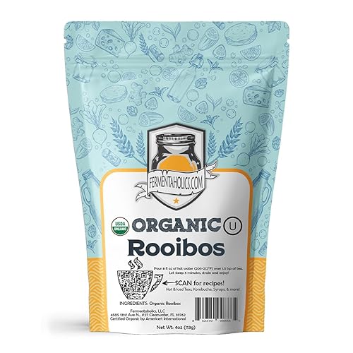Miniatura 10 de Fermentaholics Té de yerba mate de hojas sueltas – 4 onzas – Certificado orgánico USDA y certificado OU Kosher – Perfecto para elaboración de