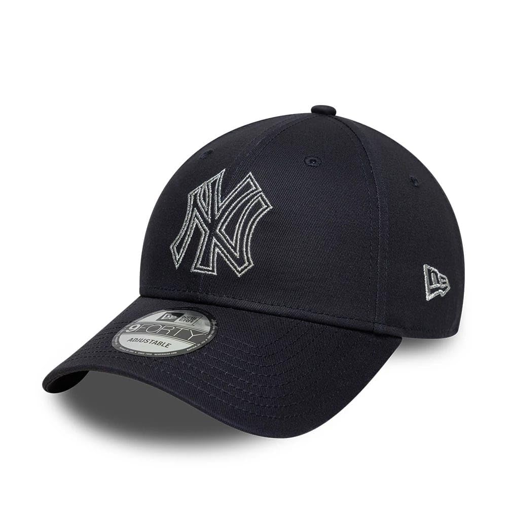 New Era New York Yankees Metallic Outline 9Forty Adjustable Cap Navy
