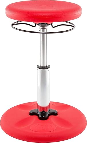 Miniatura 37 de Kore - Silla de altura ajustable, asiento activo para niños, adolescentes: Mejor que una pelota de equilibrio, asientos flexibles para aula. Negro