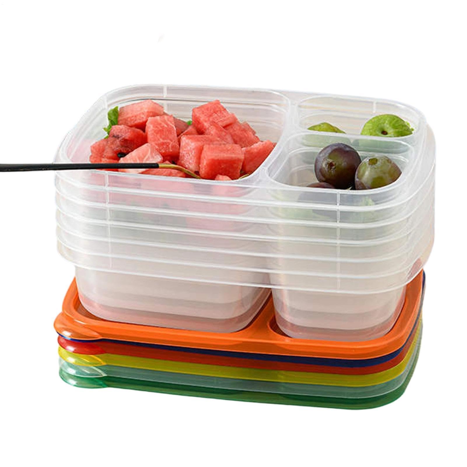 Recipientes Para Meal Prep De Comida Con 3 Compartimentos