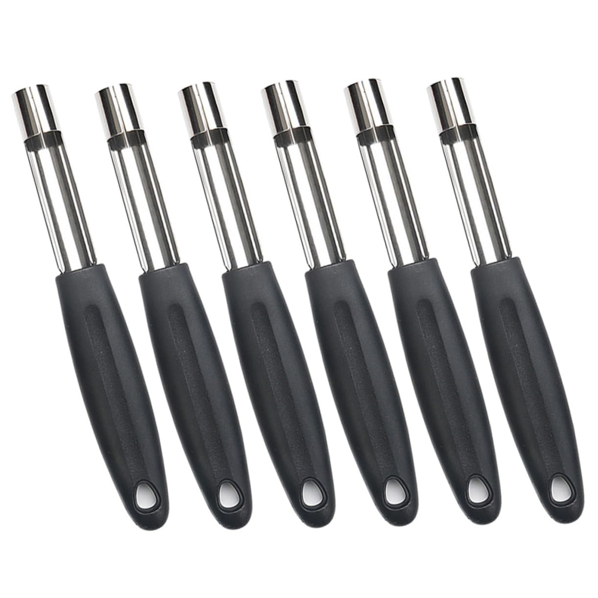 Healifty 6pcs Apple Corer Fruits Fruit Juice Apple Peeler and Corer Fruit Cutter Shape Stainless Removal Kernel Peeling Tool Fruit Core Remover Fruit Corer Household Core Remover