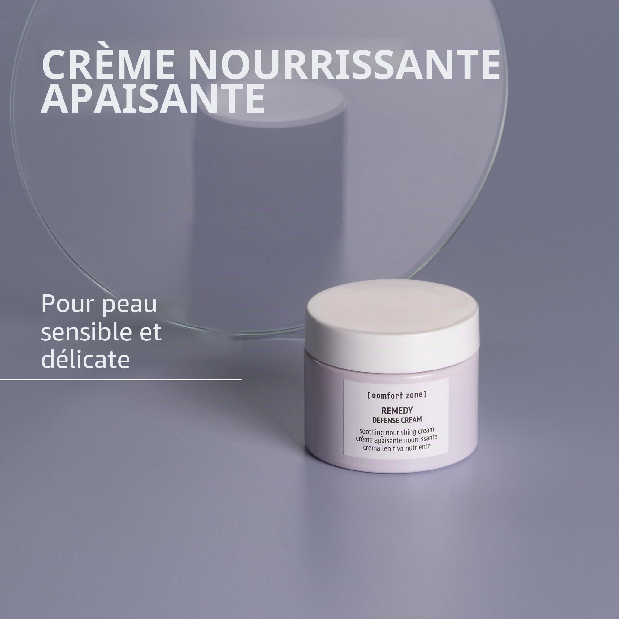 COMFORT ZONE Remedy Defense Cream 60 ml pour tous types de peau, avec format pratique, peau douce et soignée