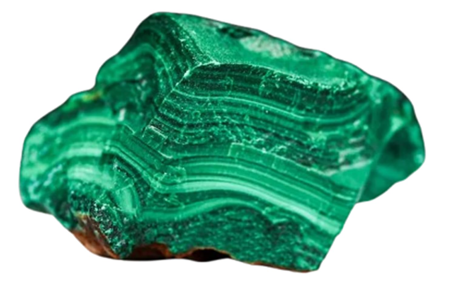 Unregelmäßiger Malachit-Rohstein, natürliche Kristalle, Mineralexemplar