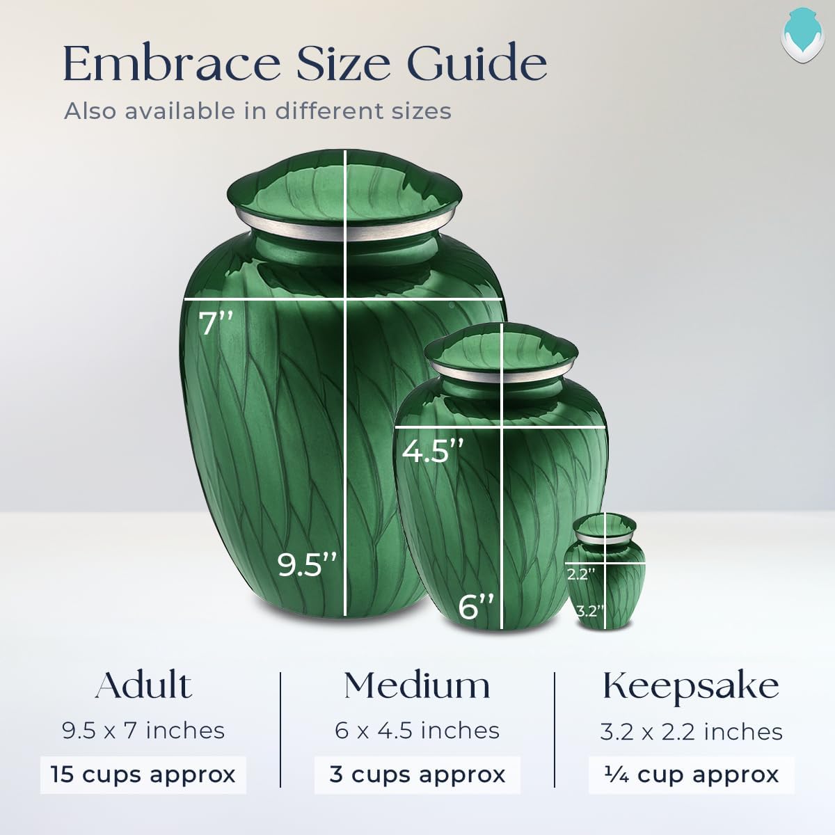 Geturns - Adult Personalized Motorcycle Cremation Urns for Human Ashes I Large Pearl Green Funeral Urn for Men and Women I 200 lbs