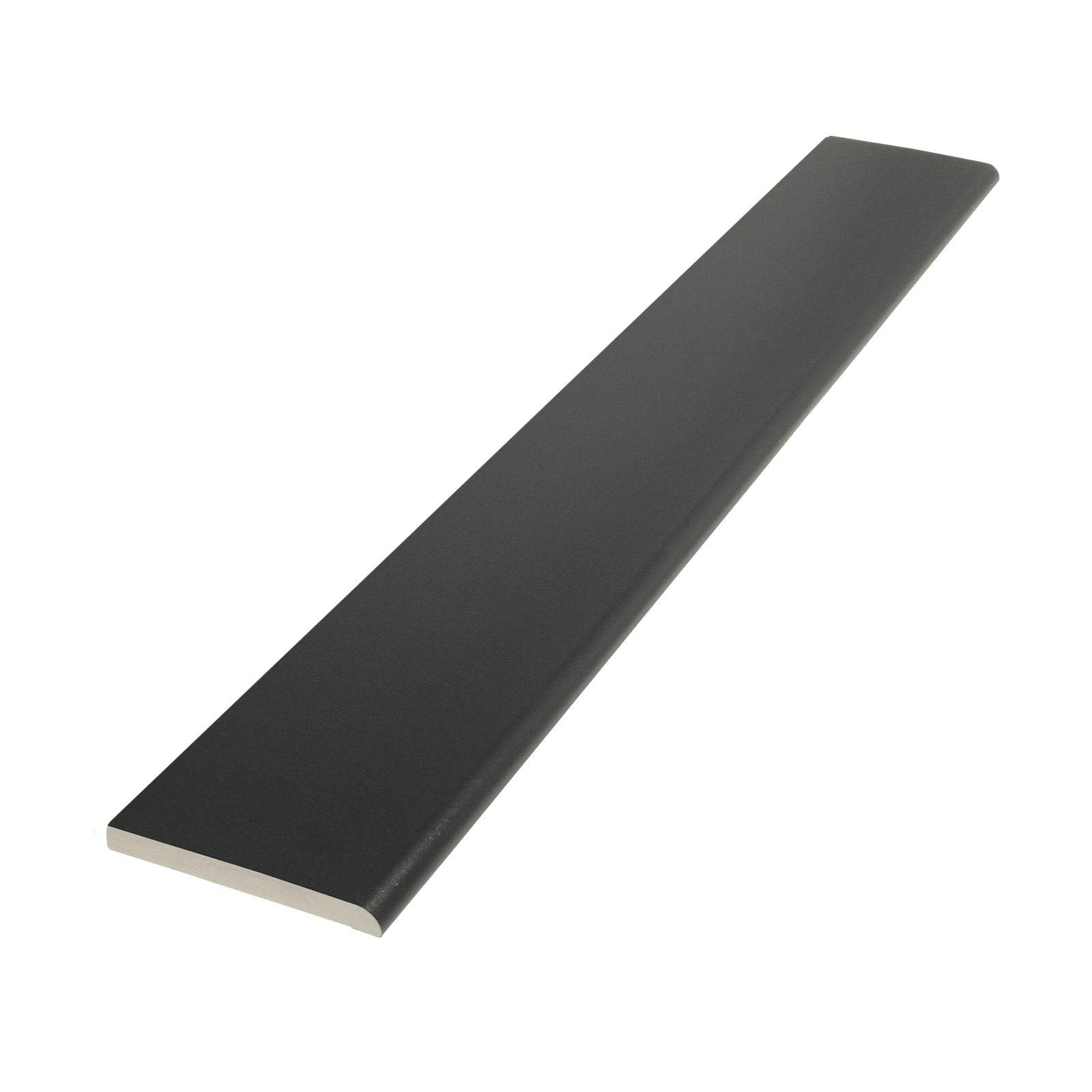 Pencil Round Architrave uPVC Plastic Finishing Trim Moulding (2.5m) - 65mm, Anthracite Grey (Smooth)