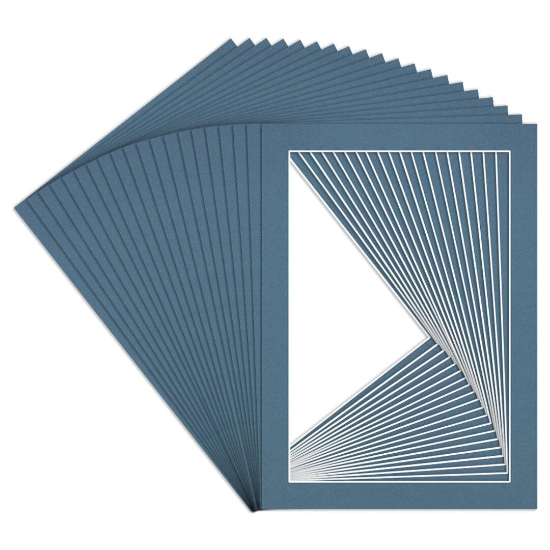 Procut Global 7x5" Pompadour Picture Mounts to Fit 6x4" Aperture - Precision Cut Cardboard Photo Mount - Ideal for Frames, Prints, Artwork & Certificates - Sizes & Colours Available - 20 Pack — image 1