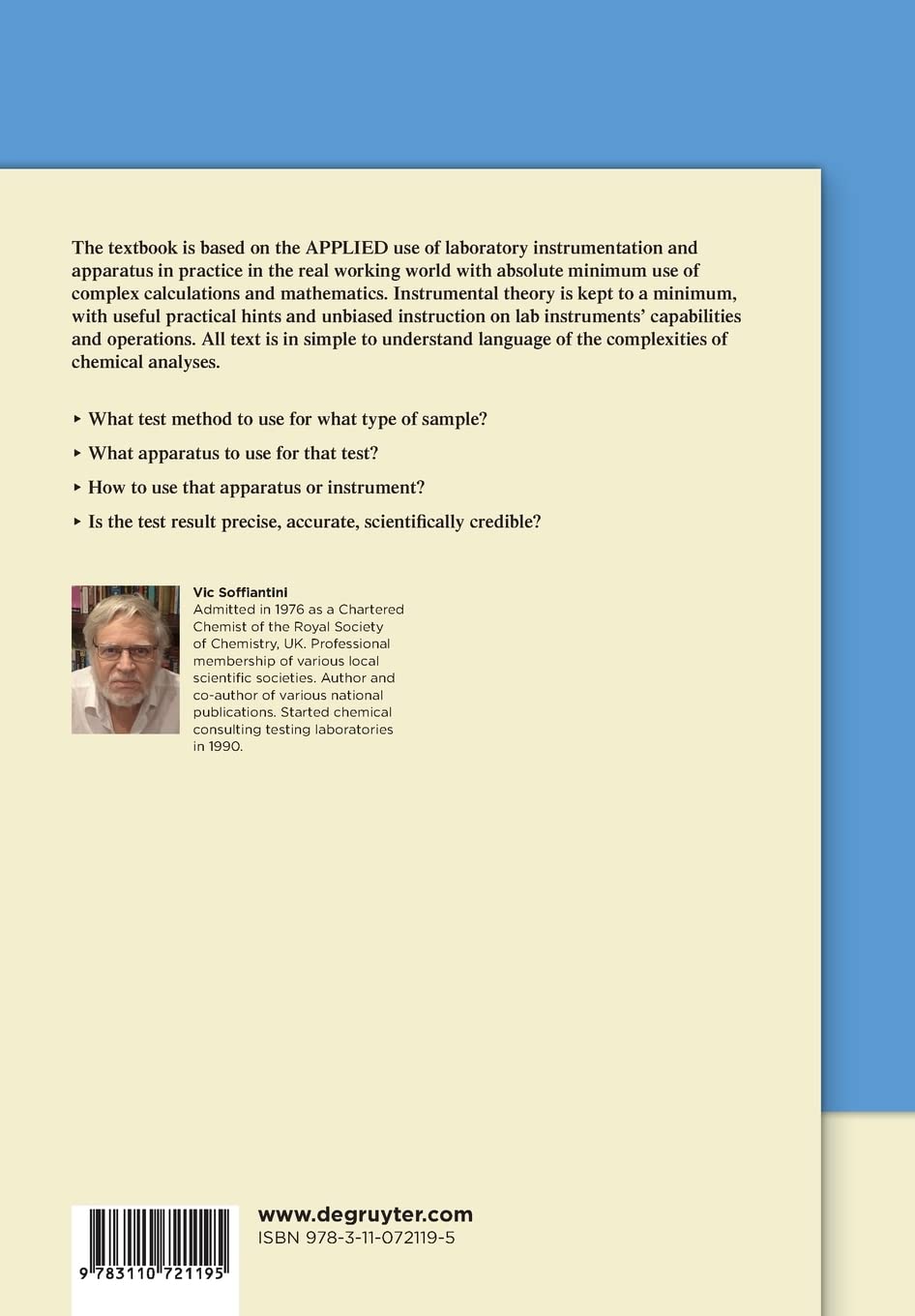 Analytical Chemistry: Principles and Practice (De Gruyter Textbook)