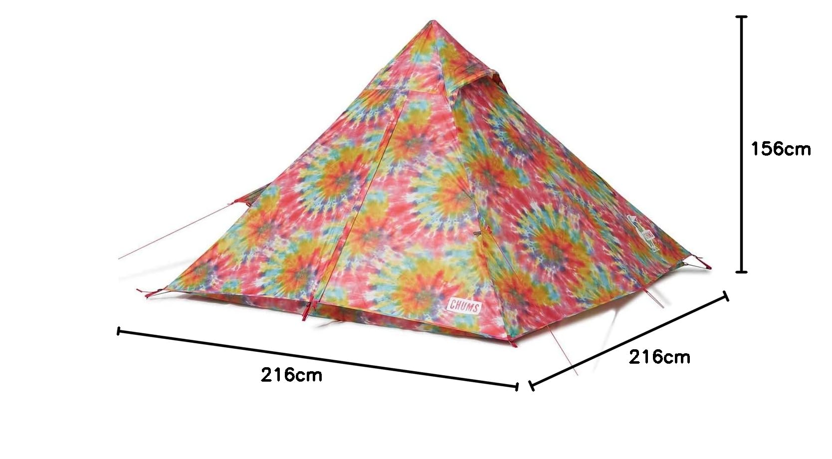 Amazon | チャムス (CHUMS) テント ブービーティピー タイダイ CH62