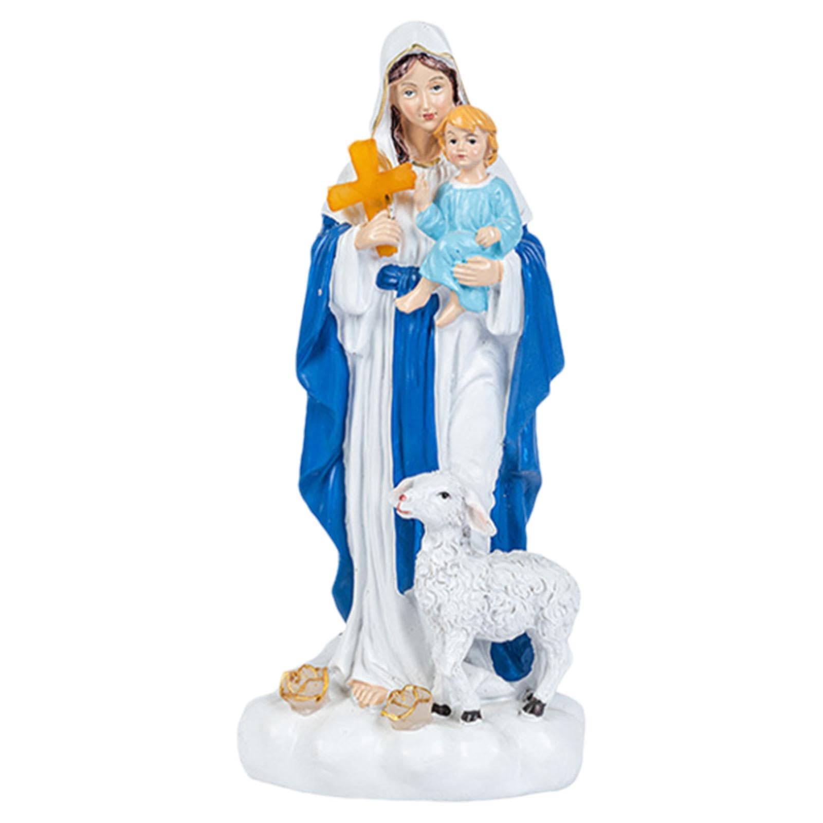 Dekoracja bożonarodzeniowa Resin, religijna figurka świąteczna, dekoracje rodzinne, szopka figurka, święta sztuka religijna, Boże Narodzenie Wyświetlacz religijny dla rodziny