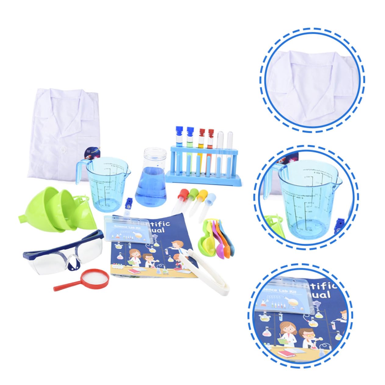 VANZACK Kit Expérimentation Scientifique pour Garçon Fille Kit de Laboratoire pour Garçon Fille Expériences Scientifiques