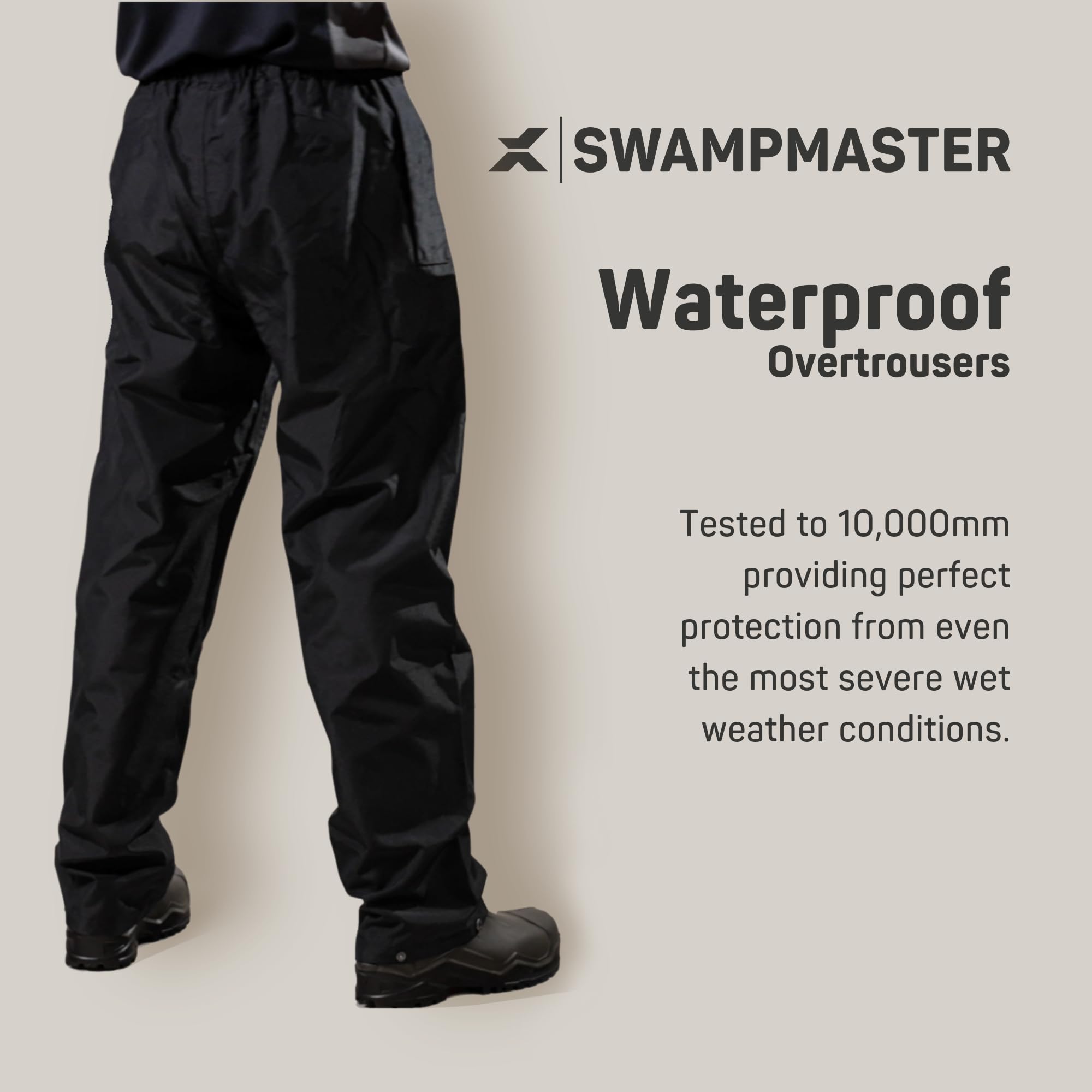 Xpert - Swampmaster Xtremegear Pantalon imperméable unisexe coupe-vent respirant anti-transpiration pour homme et femme Surpantalon de pluie pour le travail, la pêche, le cyclisme ou la marche