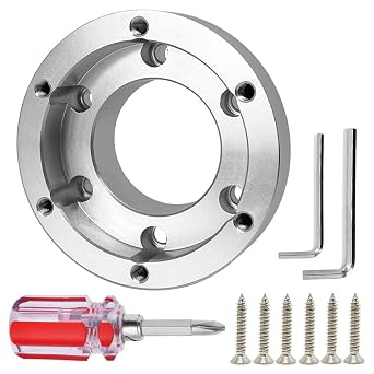 XFYBZN Steering Wheel Adapter Plate For Logitech G29 G920 G923 13 14 Inch Steering Wheel 70mm Pcd Racing Car Game Modification Silver