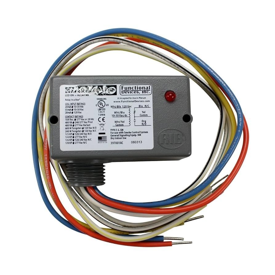Ribu1C HVAC Rib Relay, Enclosed 10 Amp Replacement for Functional Devices Genuine Original Equipment Manufacturer (OEM) Part