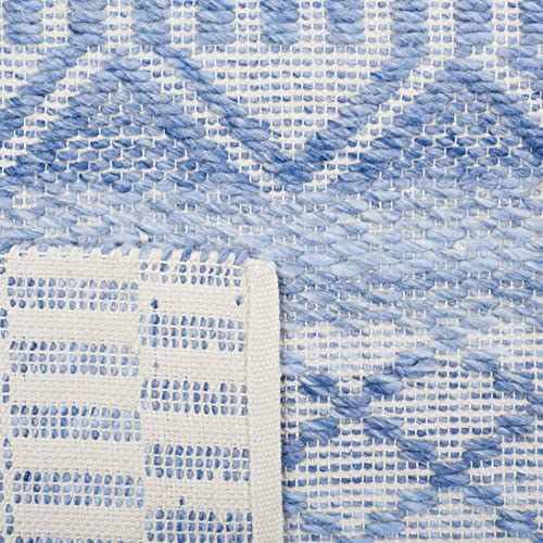 SAFAVIEH Area Rug 8x10 - Natura Collection - Large - Blue & Grey, Handmade Moroccan Farmhouse Boho Style, Ideal for Living Room, Bedroom, Dining Space (NAT933M) - Image 8