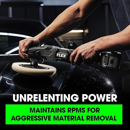 Miniatura 2 de FLEX Kit de pulidora rotativa inalámbrica sin escobillas de 24 V con (2) batería de litio de 5.0 Ah y cargador rápido de 160 W - FX3311-2C
