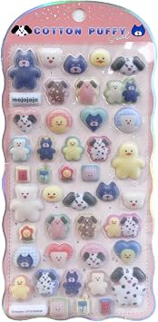 mojojojo 137668 Cotton Puffy Stickers Cartoon Cracks