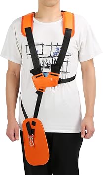 Weeds Strap Weeds Wacker Strap Comfort String Trimmer Strap Double Shoulder Strap, Brush Cutter Nylon Belt Weeds Eater Harness Lawn Mower Harness Strap