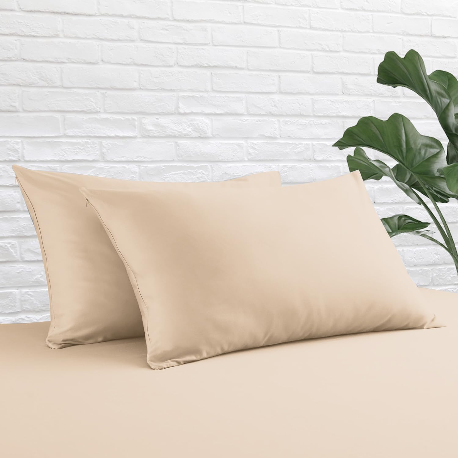 Zaizaihome 100% Egyptian Cotton 400 Thread Count 4-Pack
