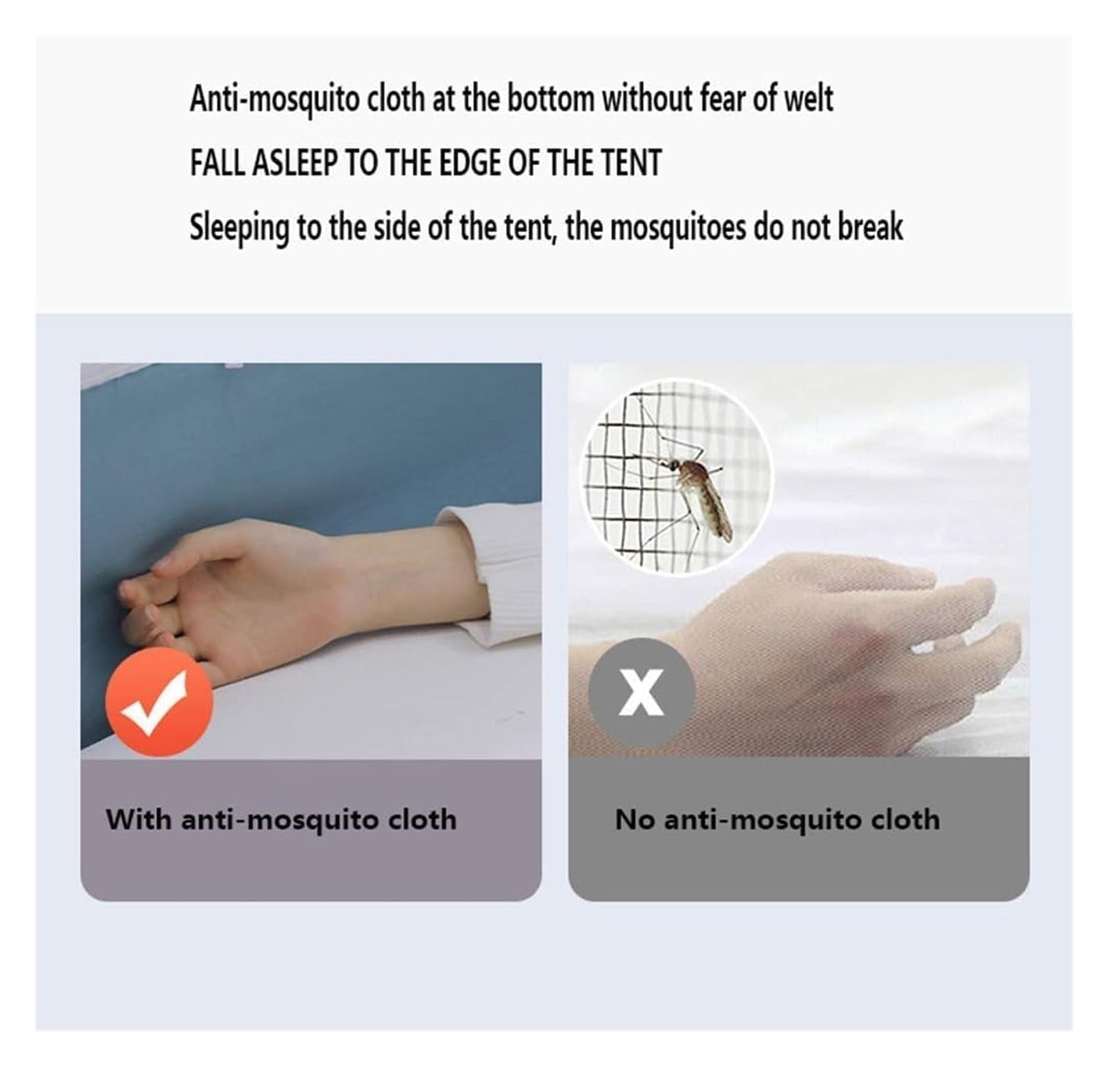 Mosquitera Plegable de Viaje, Mosquitera de Viaje Plegable(B,W 0.4" x L 70.9" (1 Panels))