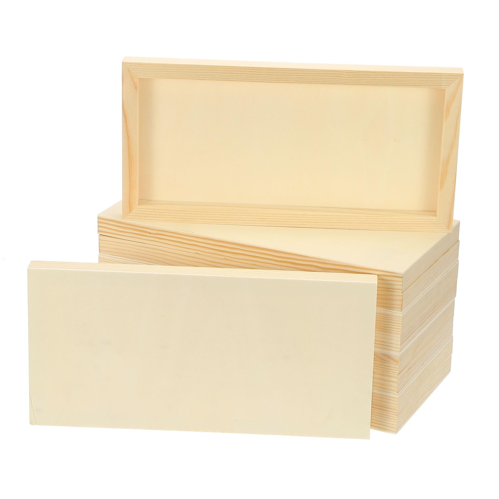 Toile sur bois 6x12 pouces PATIKIL cadre bois non fini pour loisirs créatifs