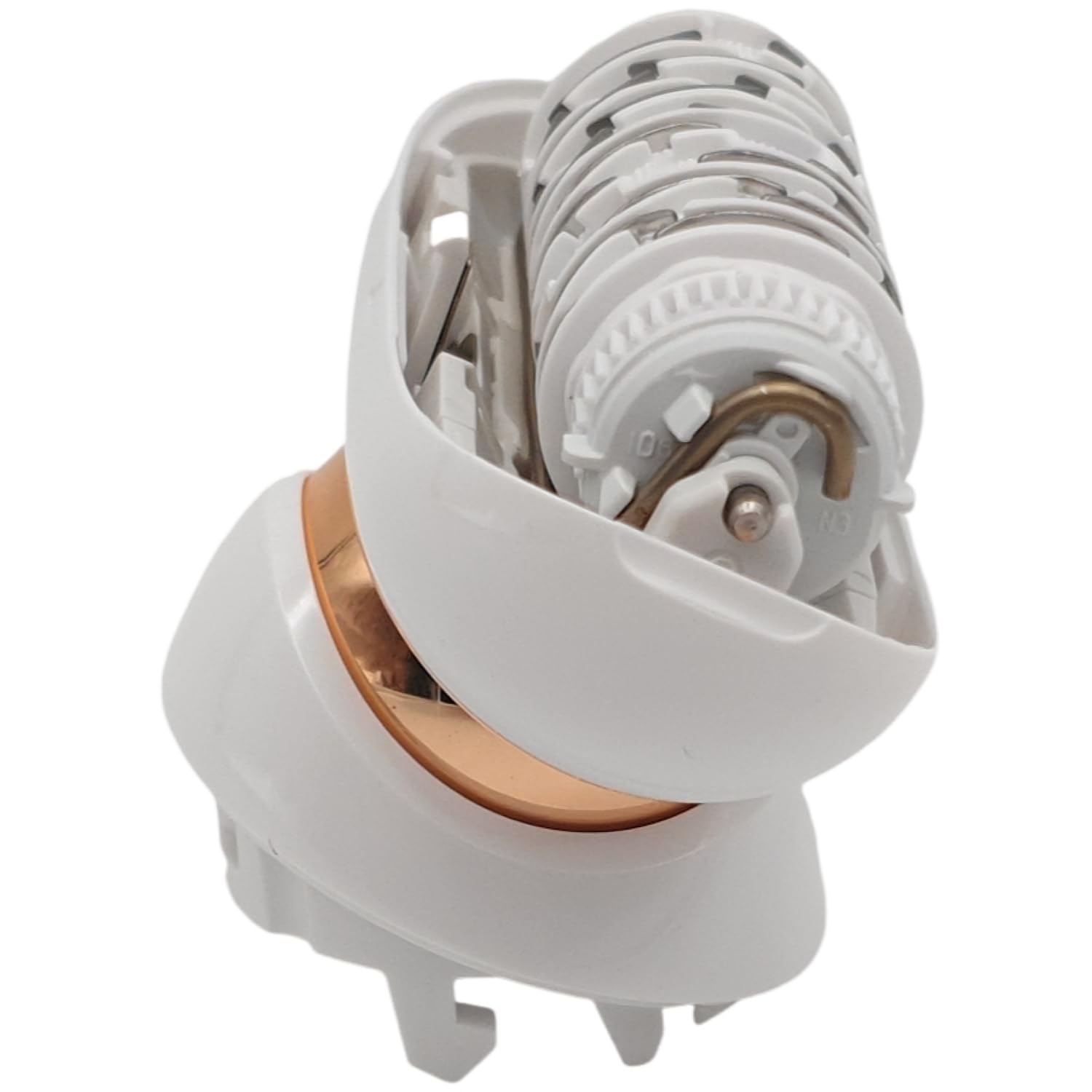 Epilierkopf kompatibel mit Braun Silk-épil 9 Flex 81719648 Ersatzkopf weiß roségold 40 Pinzetten Wet&Dry