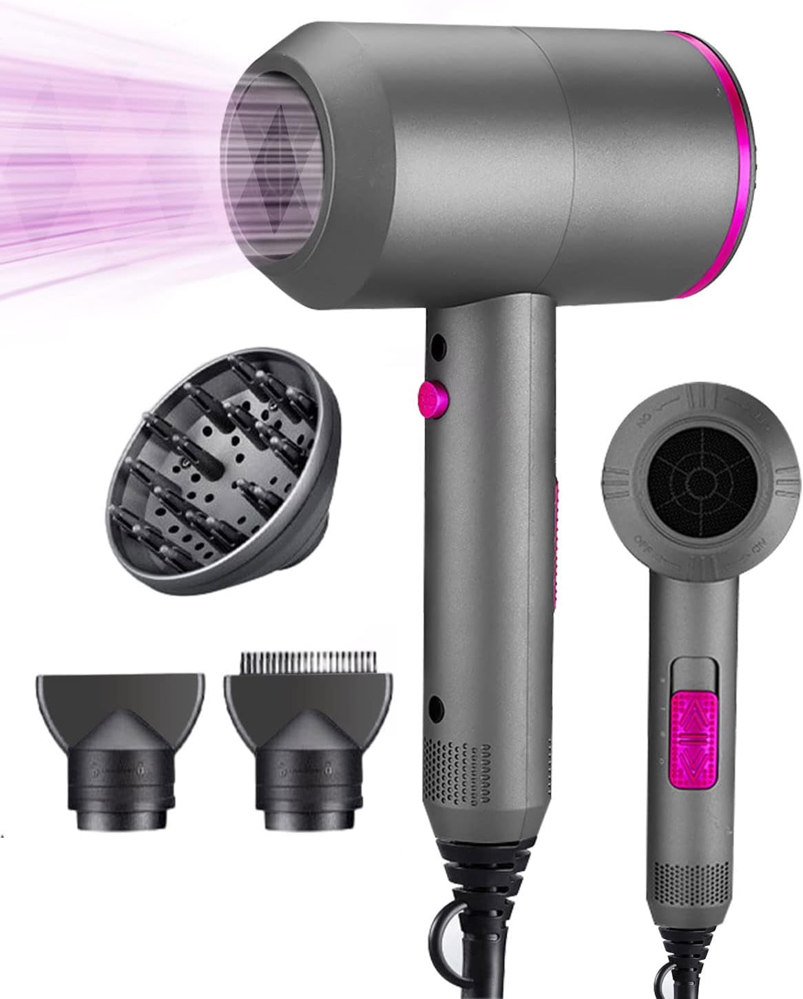 Tuare Professional Hair Dryer 2000W, Fast Drying Ionic Hairdryer with 2 Speed 3 Heat Setting and