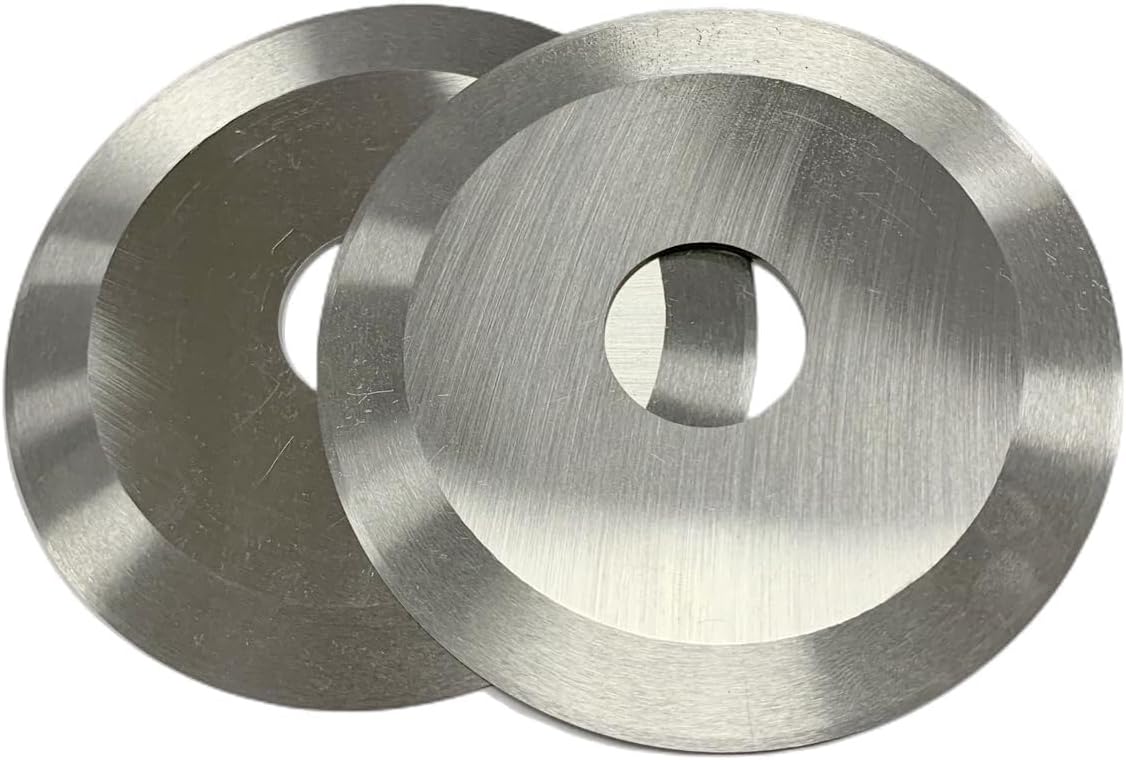 10Pcs Slitting Flat Round Blade Double Sides 2 Layers Knife-Edge 9crsi for Paper Flim Cloth Tube Tape Leather...Cutting (50x16x1mm)(50x16x1mm)