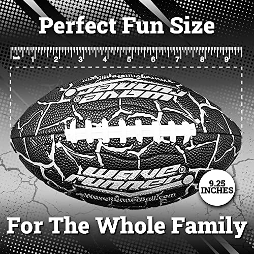 Wave Runner Grip It Waterproof Football- Size 9.25 Inches With Sure-Grip Technology | Let's Play Football In The Water! Extreme Metallic Series (Silver) #TOP4
