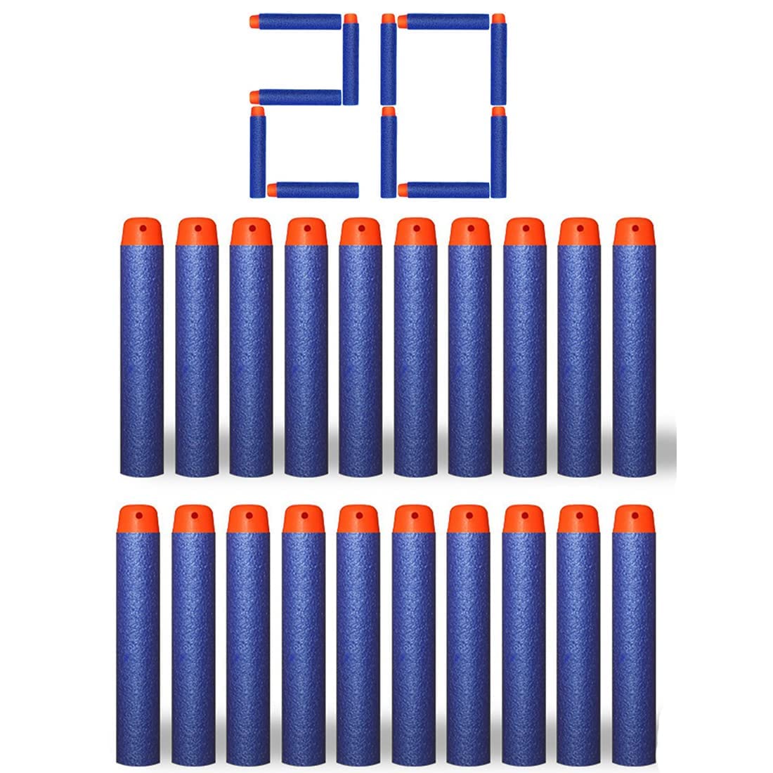SOMETHING4U Foam Darts Toy Gun Bullets for Kids Bullets Pack Compatible with Nerf N Strike Elite Guns (Blue, 20) (B0C3QSHF4X) Amazon Price History, Amazon Price Tracker